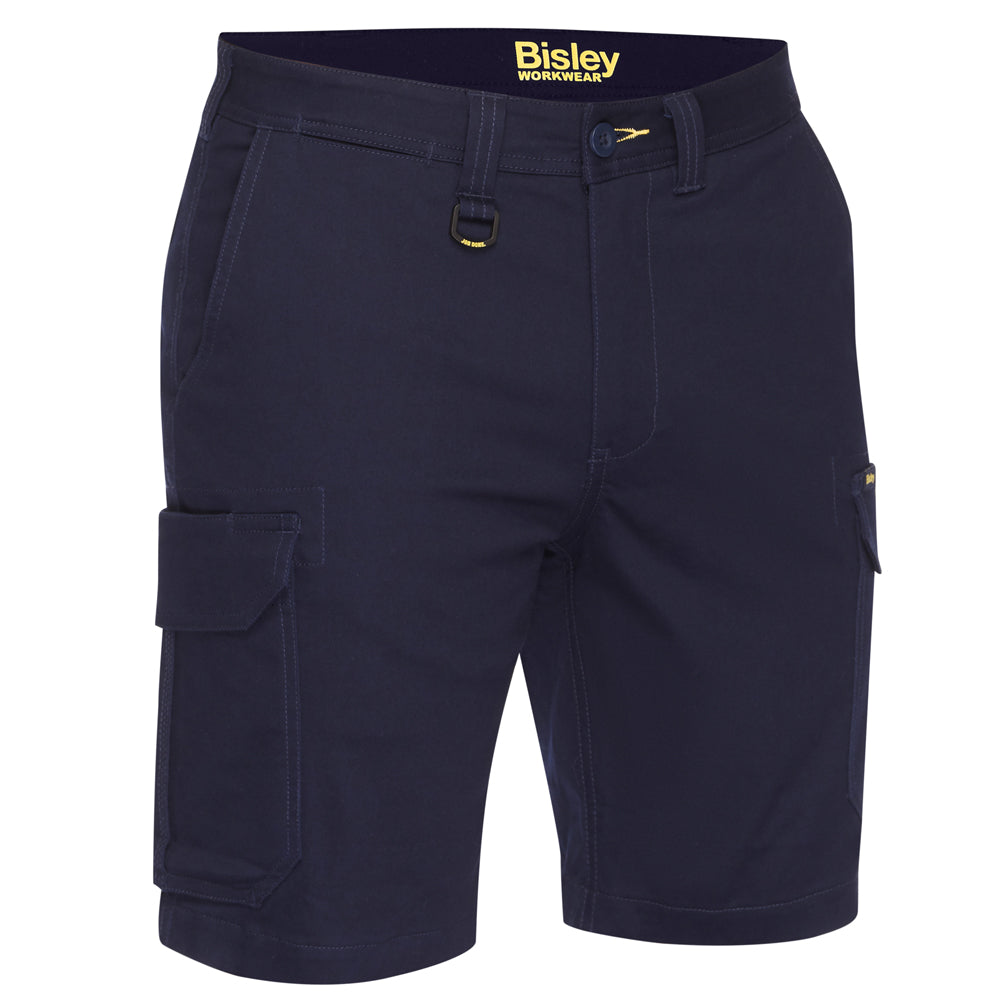 Bisley - Stretch Cotton Drill Cargo Short_Navy - BSHC1008