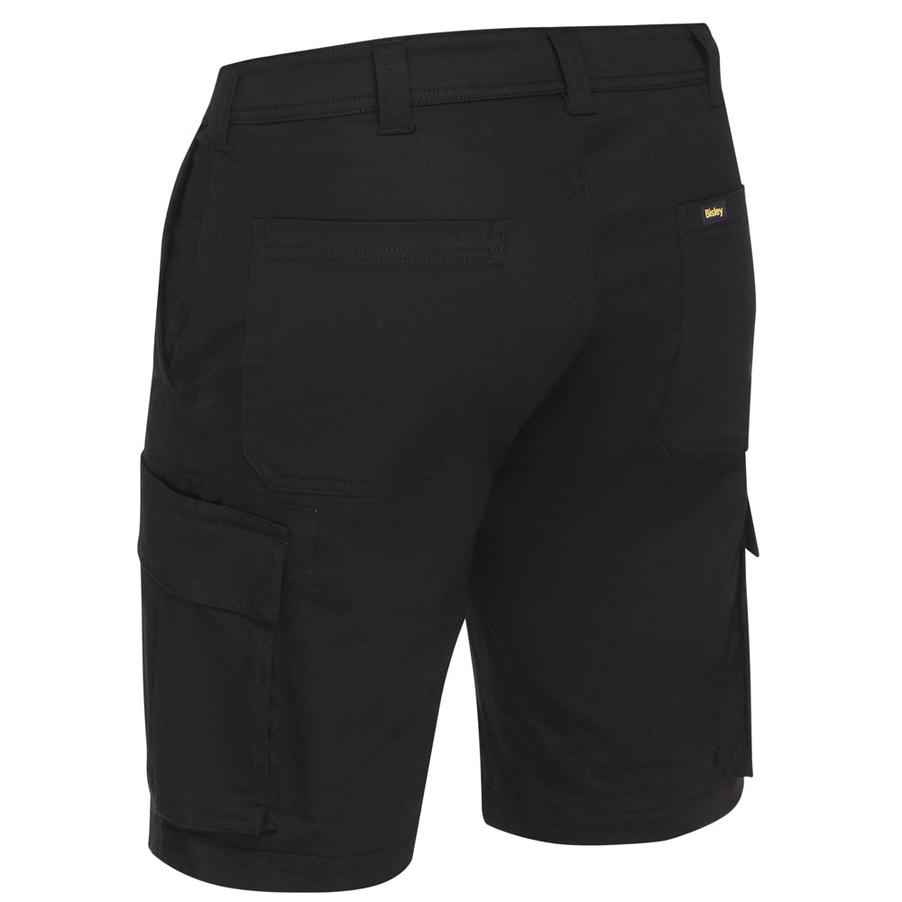 Bisley - Stretch Cotton Drill Cargo Short_Black - BSHC1008