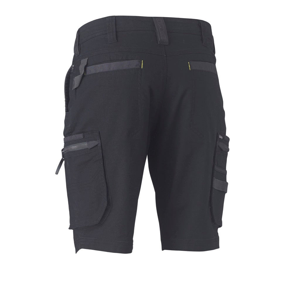 Bisley - Flx & Move Stretch Utility Zip Cargo Short_Black - BSHC1330