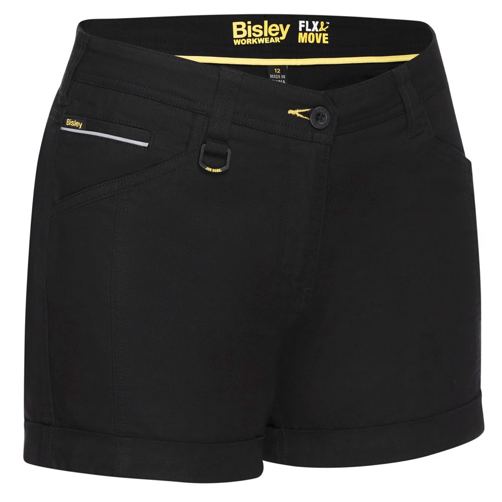 Bisley - Womens Flx & Move Short Short_Black - BSHL1045