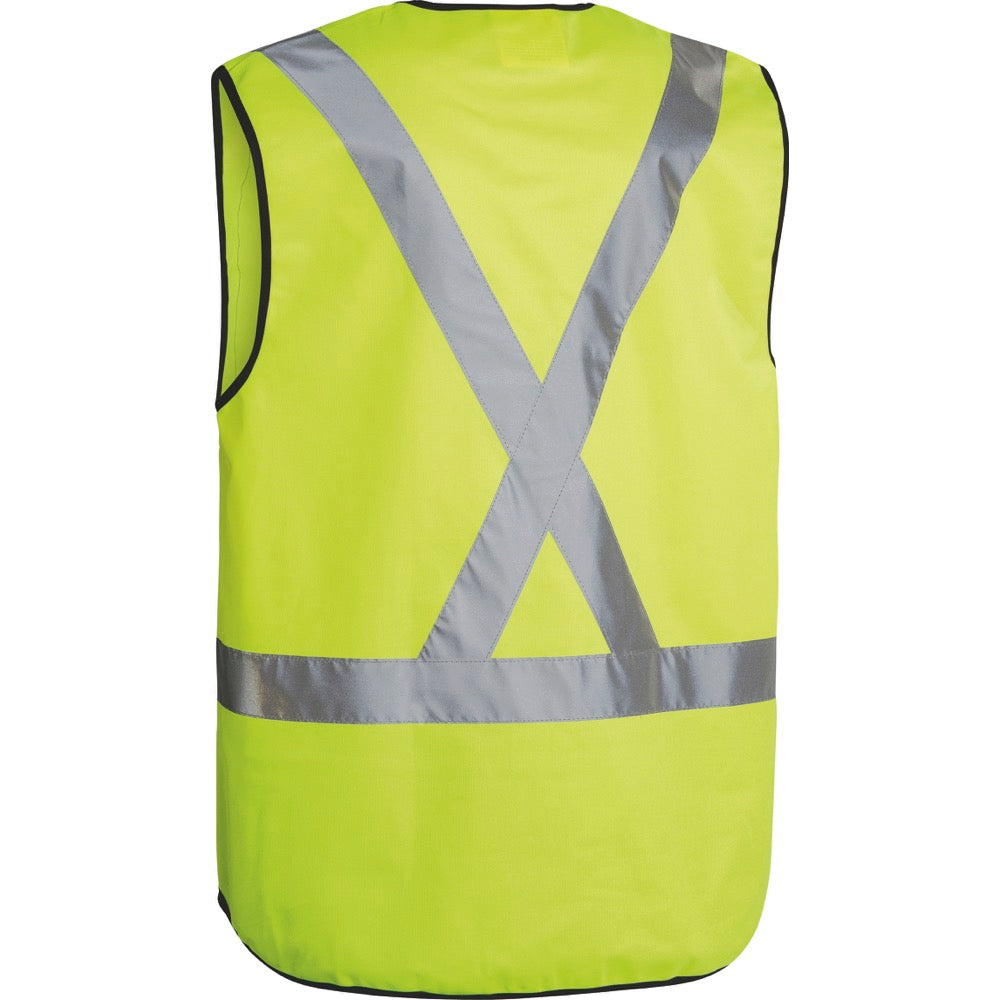 Bisley - Taped X Back Hi Vis Vest_Yellow - BT0347