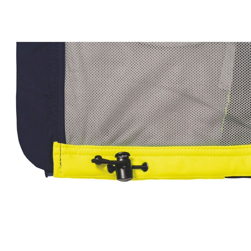 Bisley - Taped Hi Vis Soft Shell Vest_Yellow/Navy - BV0348T