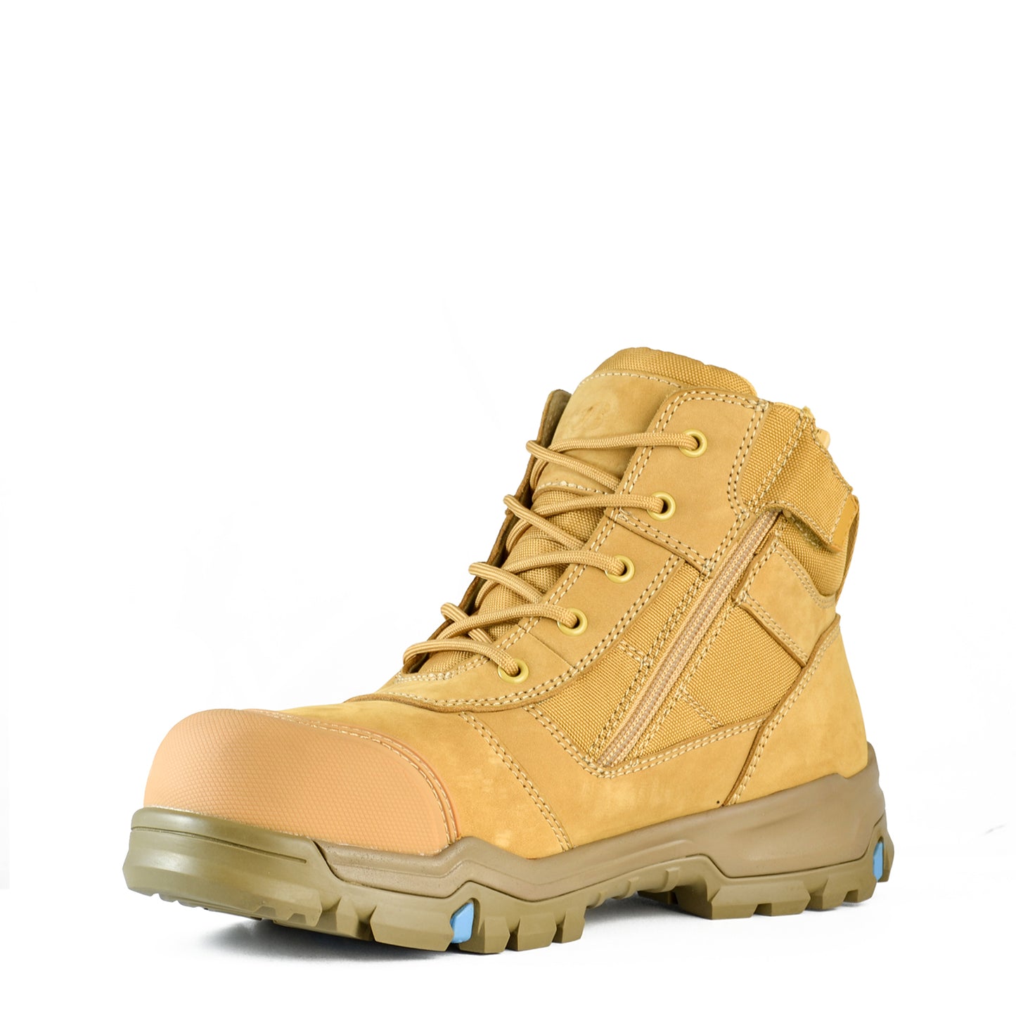 BATA - BAZZA - LOW LEG ZIP SIDED WHEAT BOOT PU/RUBBER_804-87047