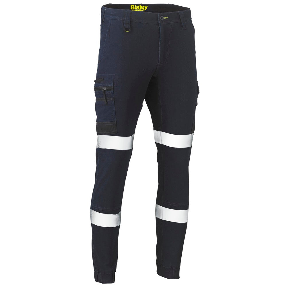 Bisley - Flx & Move Taped Stretch Denim Cargo Cuffed Pants_Denim - BPC6335T