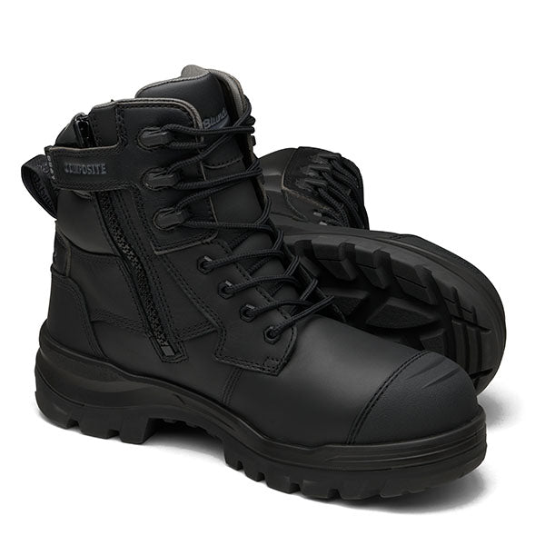 Blundstone - ROTOFLEX-TPU COMP SAFETY – 6 inch ZIP L/UP_BLACK-8561
