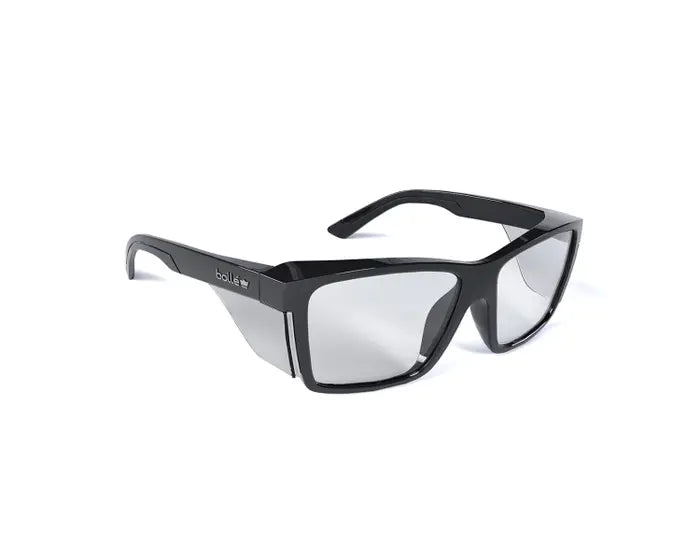 BOLLE - STKS 420 - Clear PC Lens - PLATINUM (ASAF) - Black Gloss PC Temples/Frame-STK42N10A