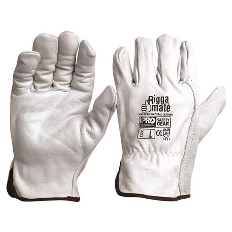 PRO CHOICE - RIGGAMATE COW GRAIN NATURAL GLOVE - CGL41N