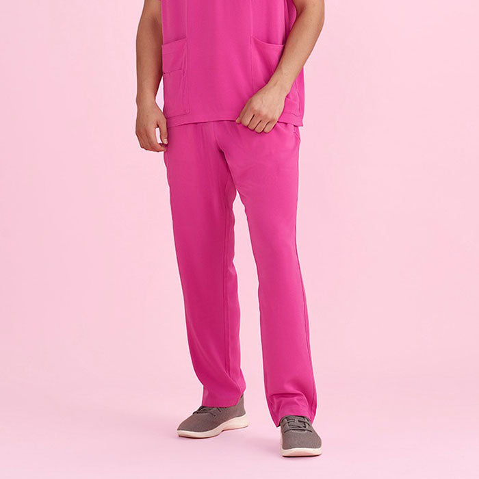 Biz Care - PINK RIBBON U Scrub Pant-Pink_CSP102UL