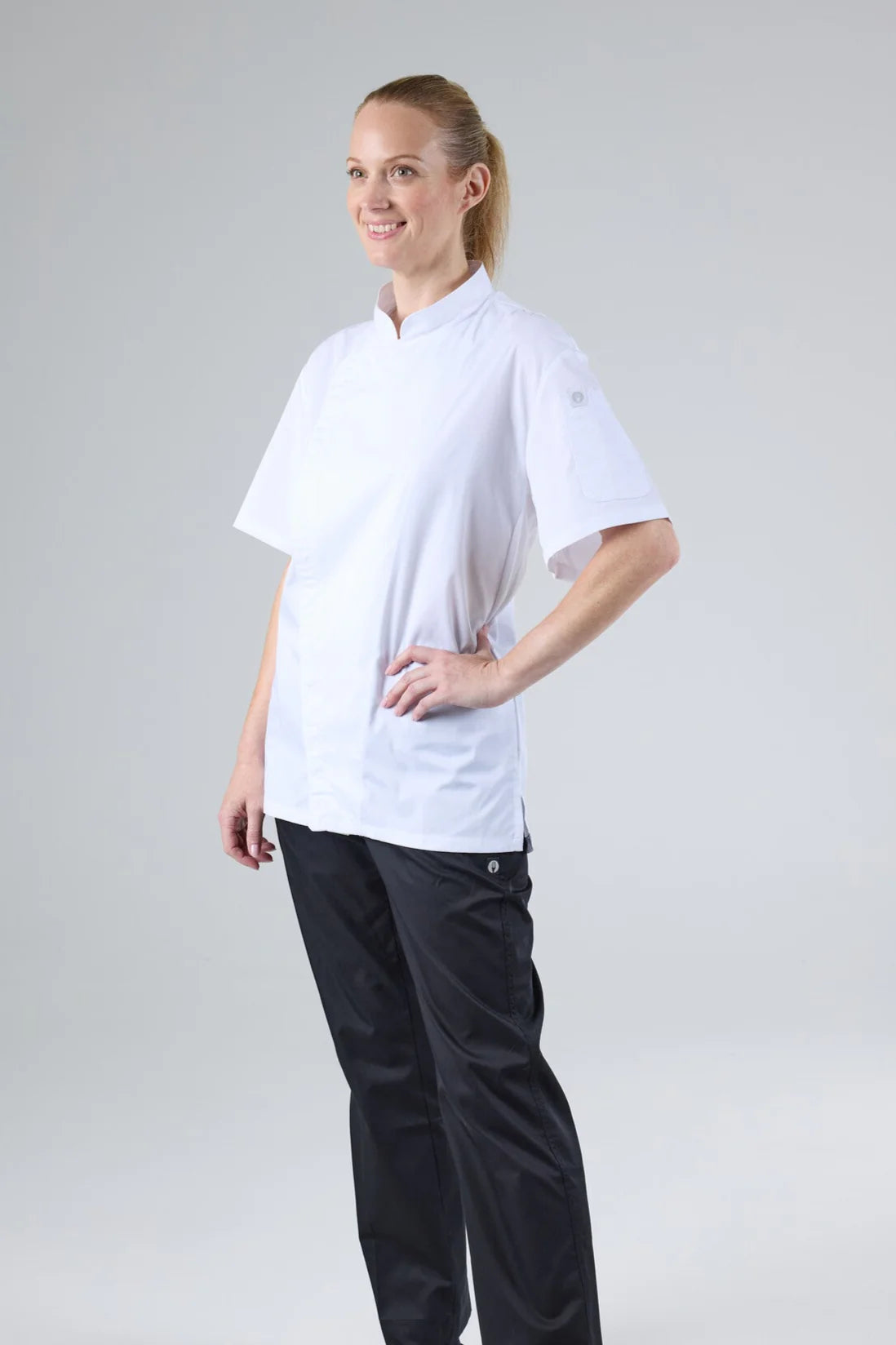 Chef Works - Cannes Press Stud Chef Jacket- White - SSSN