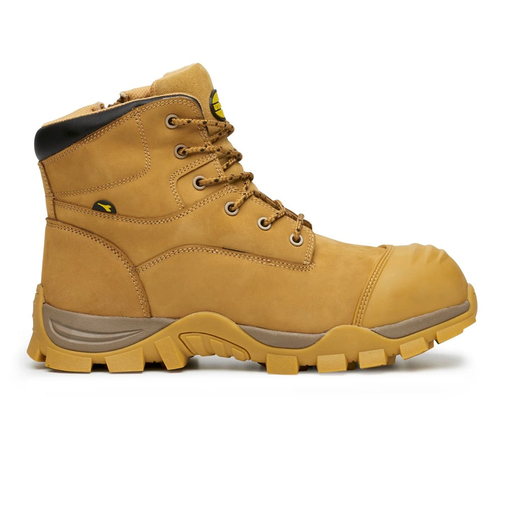 Diadora - Craze Wide zip sided work boot specifically designed for wider feet_Wheat - FU1533CT