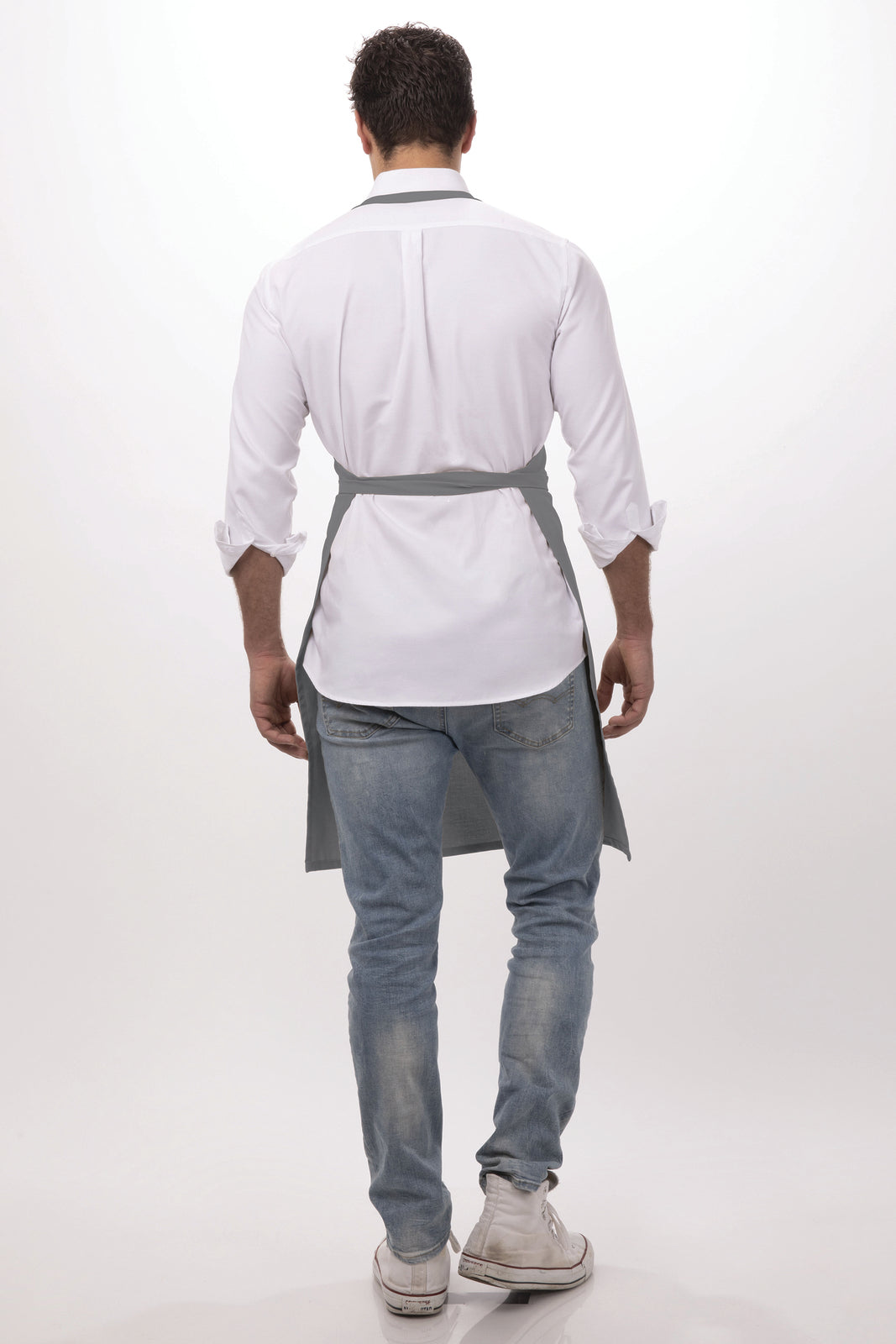 Chef Works - Bib Apron- Grey - F8