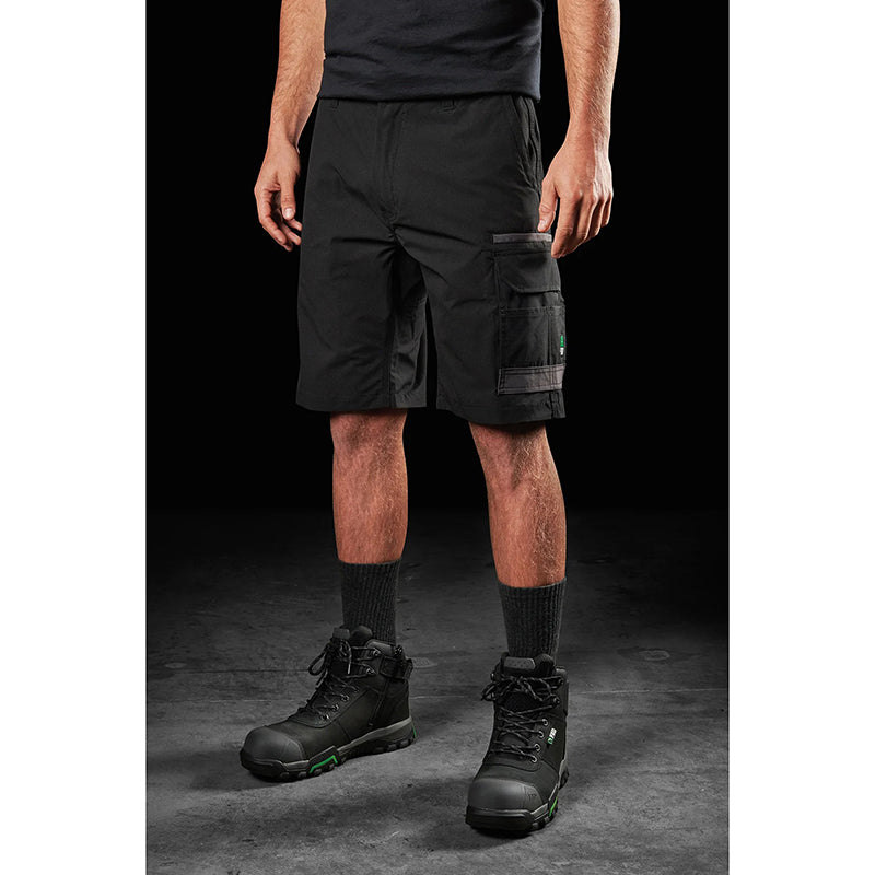 FXD - LS-1 Lightweight Polyester 4-Way Stretch Work Short_Black