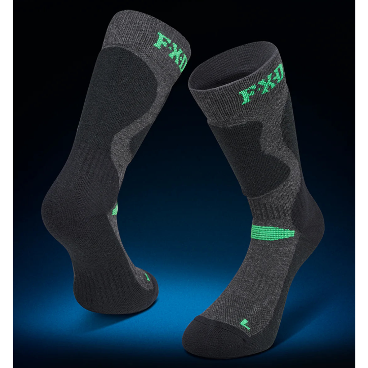 FXD - SK-7 - 2 SOCK PACK - WOOL BLEND TECH SOCK_Black