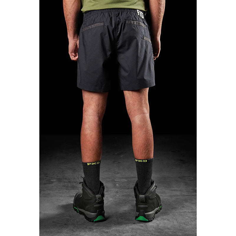 FXD - WS-4 REPREVE STRETCH RIPSTOP ELASTIC WAIST SHORT_Black