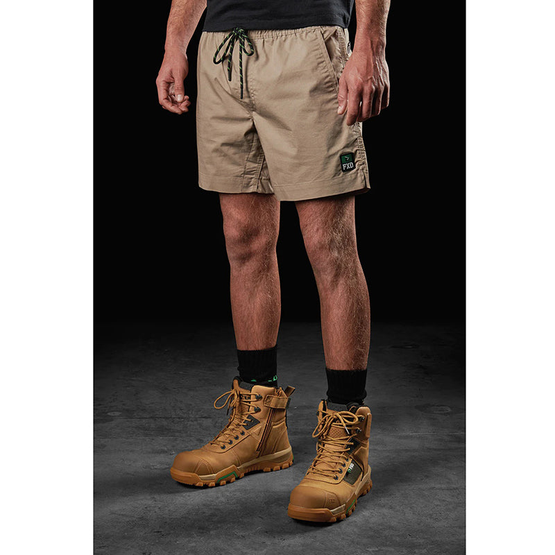 FXD - WS-4 REPREVE STRETCH RIPSTOP ELASTIC WAIST SHORT_Khaki