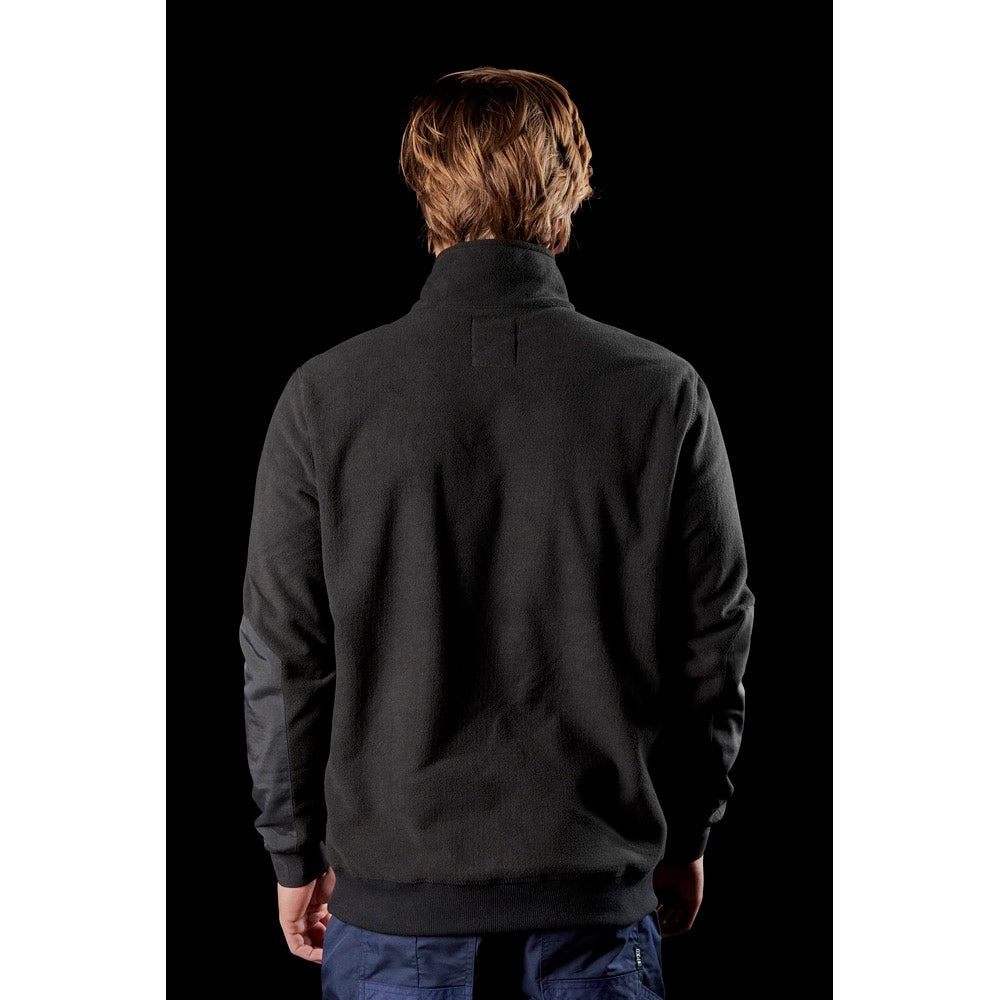 FXD - WF-2 - Bonded Membrane Fleece Quarter Zip_Black
