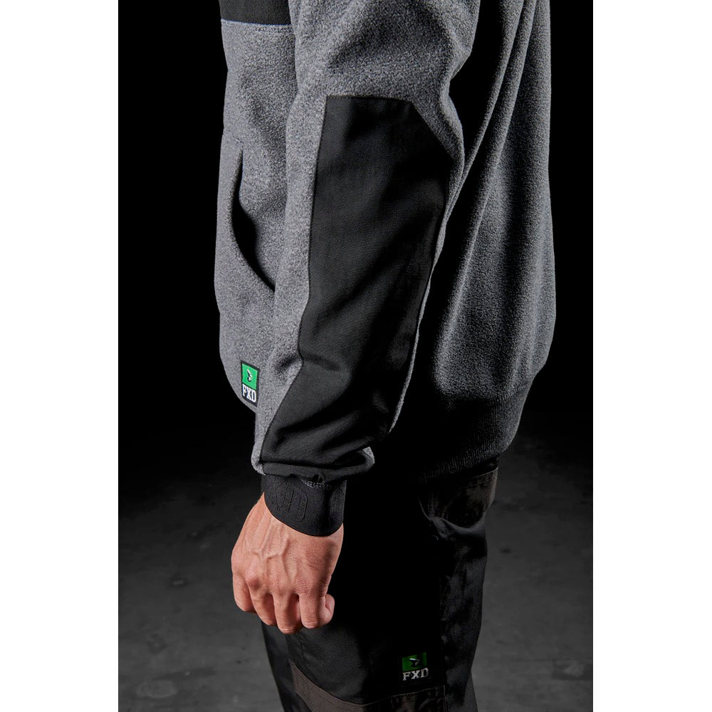FXD - WF-2 - Bonded Membrane Fleece Quarter Zip_Grey Marle