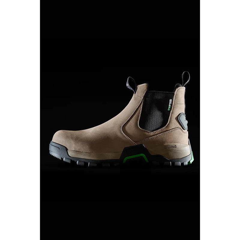 FXD - WB-4 Elastic-sided pull on work boot_Stone