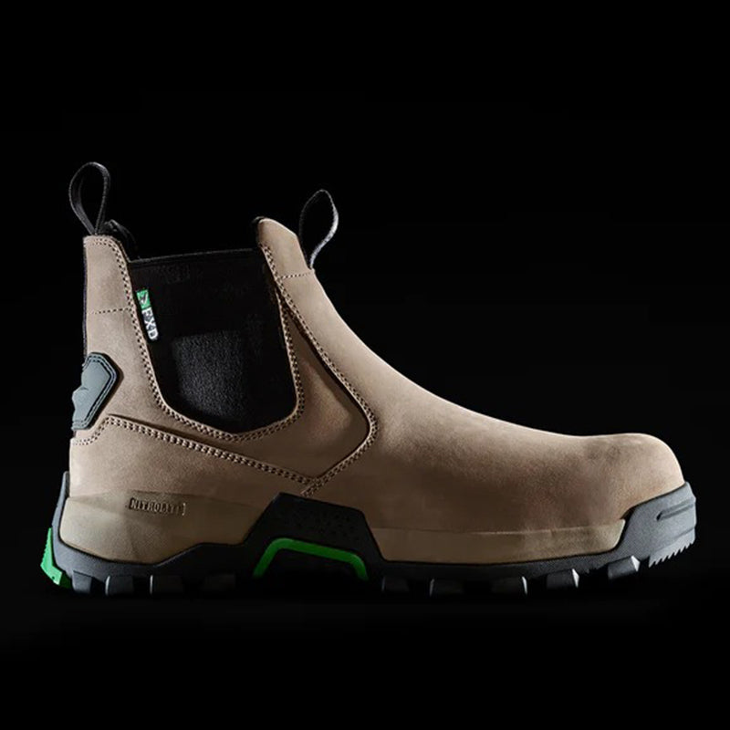 FXD - WB-4 Elastic-sided pull on work boot_Stone