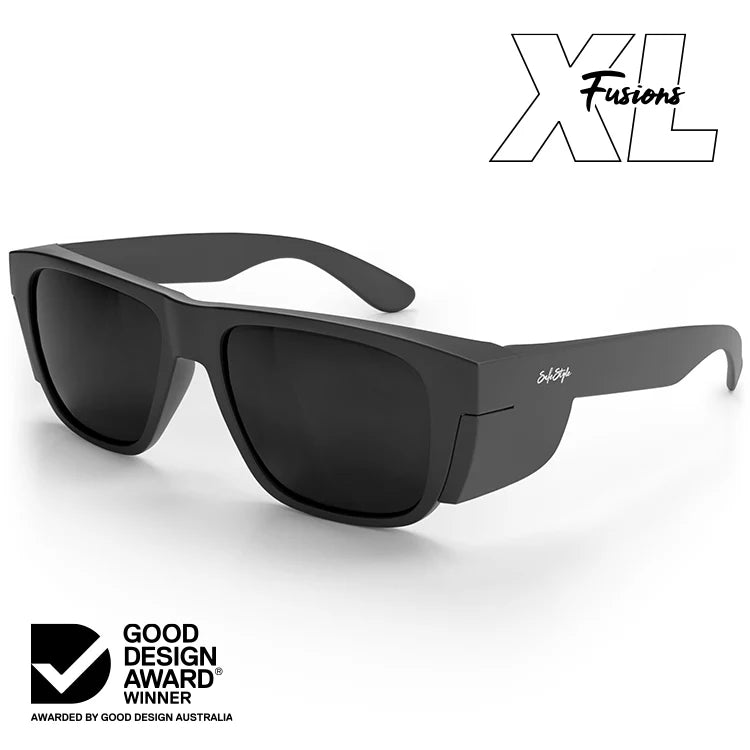 SafeStyle - Fusions XL Matte Black Frame Polarised Lens_FMBPXL100