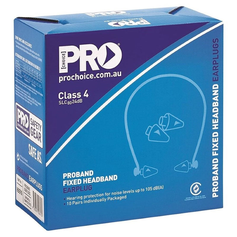PRO CHOICE - PROBAND FIXED HEADBAND EARPLUGS + BONUS EARPLUG PADS Class 4 - 24db - HBEPA
