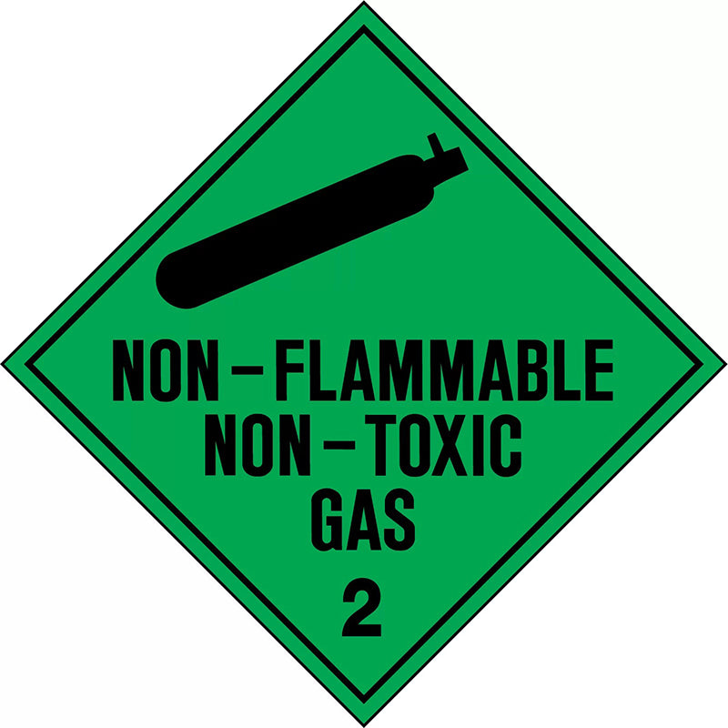 Uniform Safety Signs - 270x270mm - Poly - Non-Flammable Non-Toxic Gas 2 - HLTM102.2P