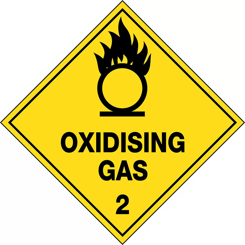 Uniform Safety Signs - 270x270mm - Poly - Oxidising Gas 2 - HLTM102.4P