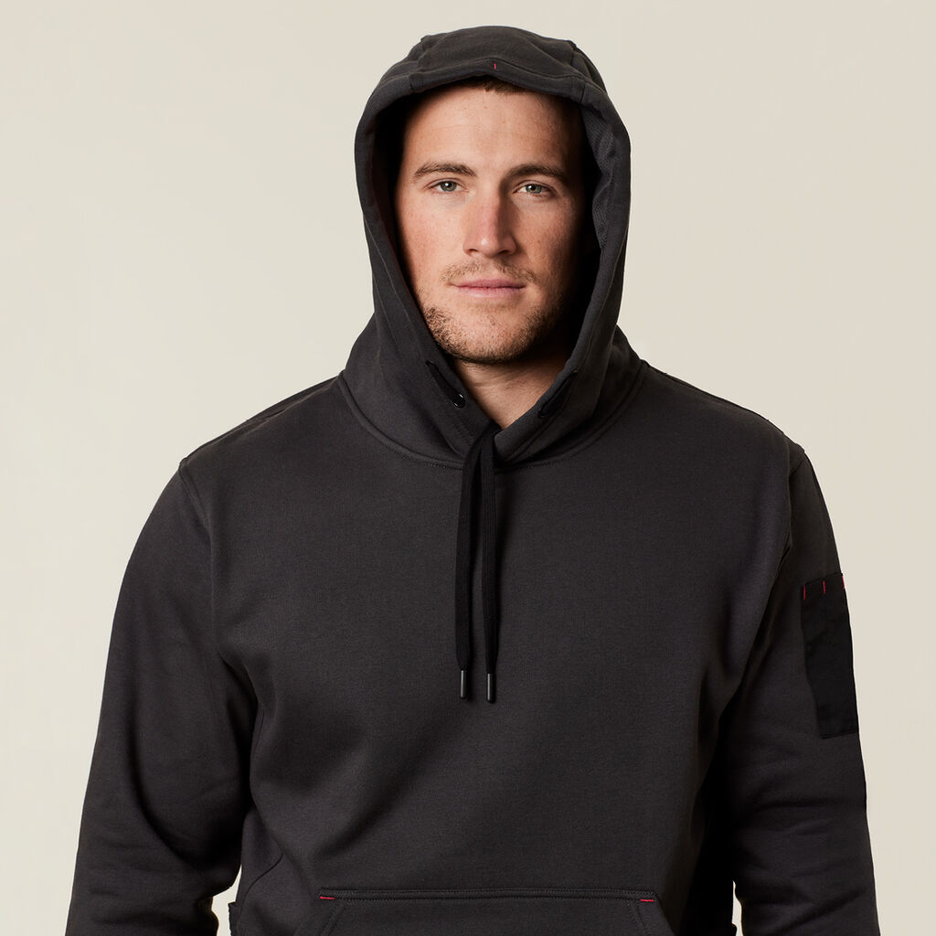 Hard Yakka - PLAIN FLEECE HOODIE_Charcoal - Y19326