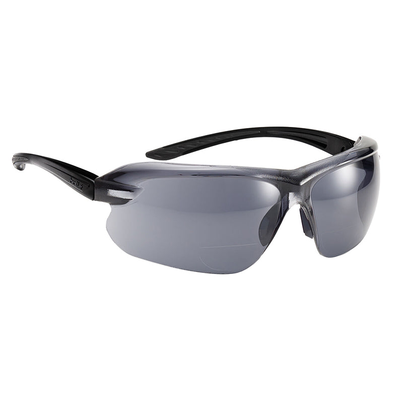 BOLLE - IRI-s DIOPTER Black/Grey Temple AS/AF Smoke Lens +2.0 - IRIDPSF2