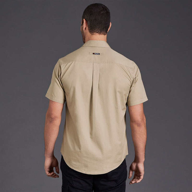 King Gee - TRADIE SLIM SHIRT SS_Khaki - K14355