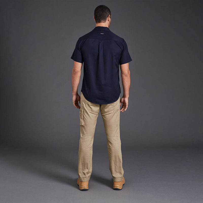 King Gee - TRADIE SLIM SHIRT SS_Oiled Navy - K14355