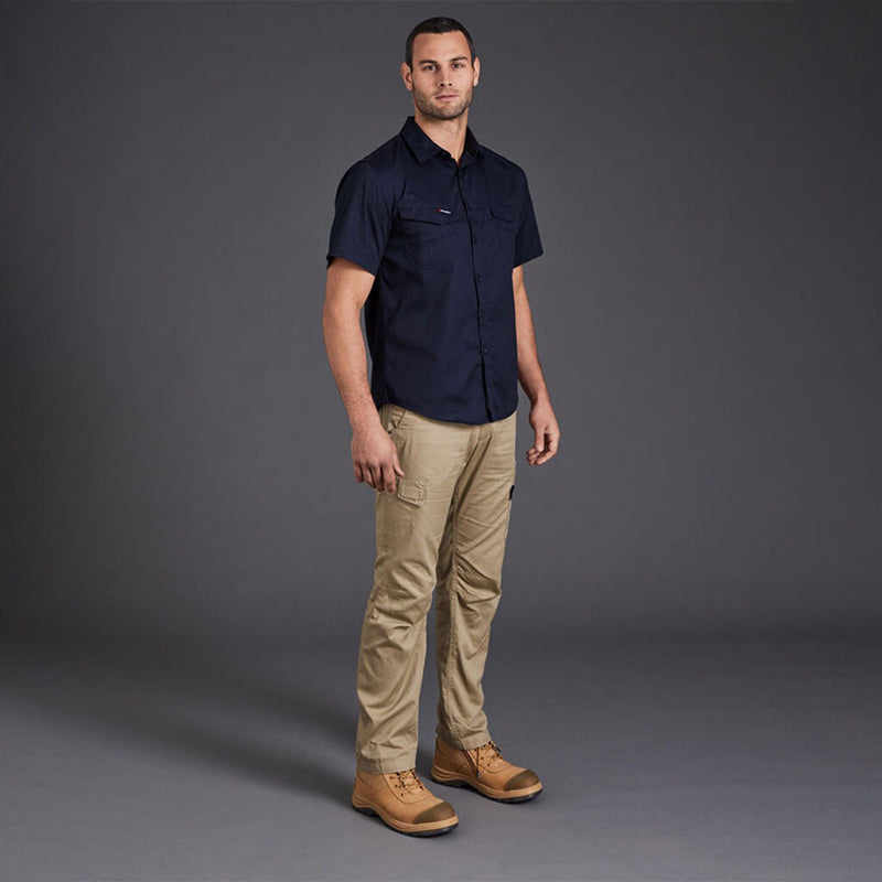 King Gee - TRADIE SLIM SHIRT SS_Oiled Navy - K14355