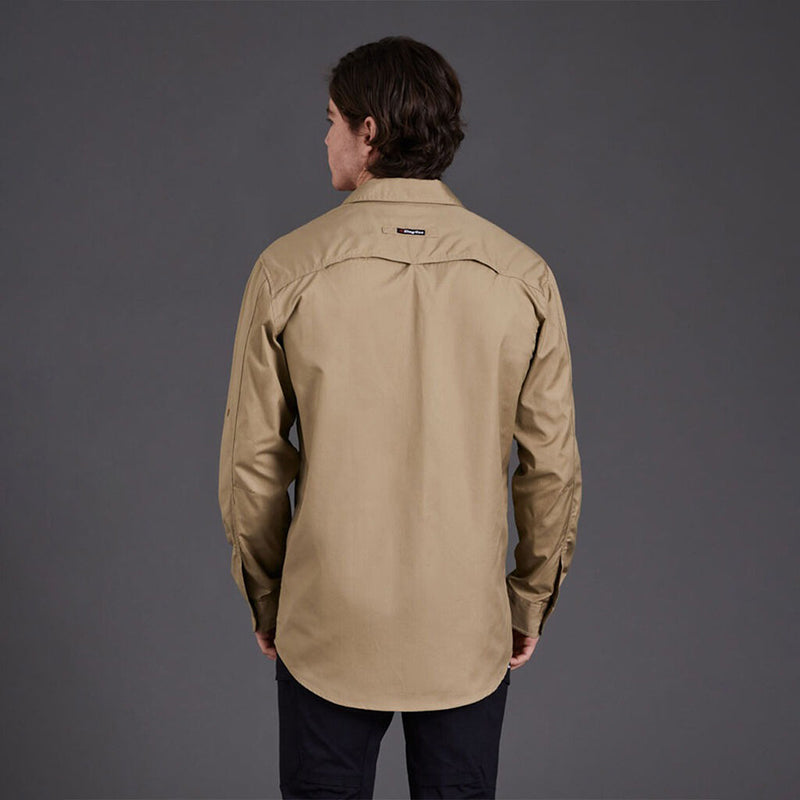King Gee - WORK COOL 2 LS.SHIRT_Khaki - K14820