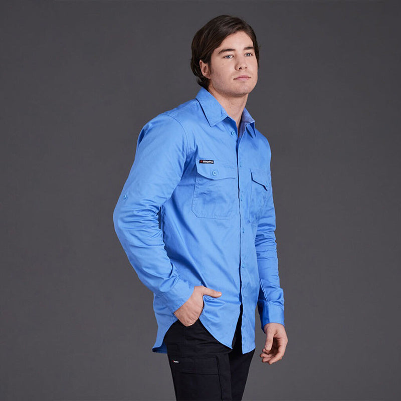 King Gee - WORK COOL 2 LS.SHIRT_Sky Blue - K14820