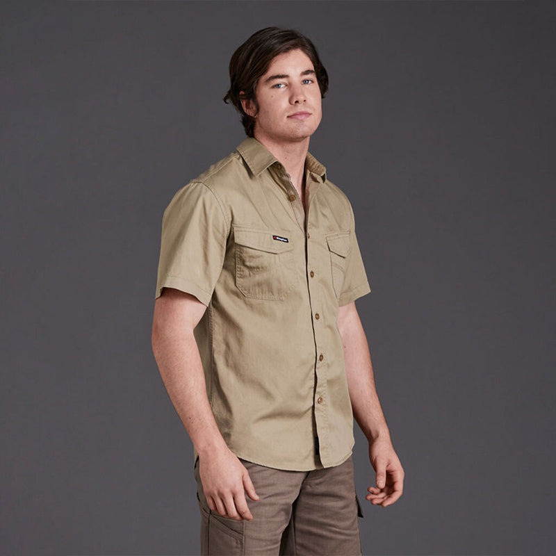 King Gee - WORKCOOL 2 SS SHIRT_Khaki - K14825
