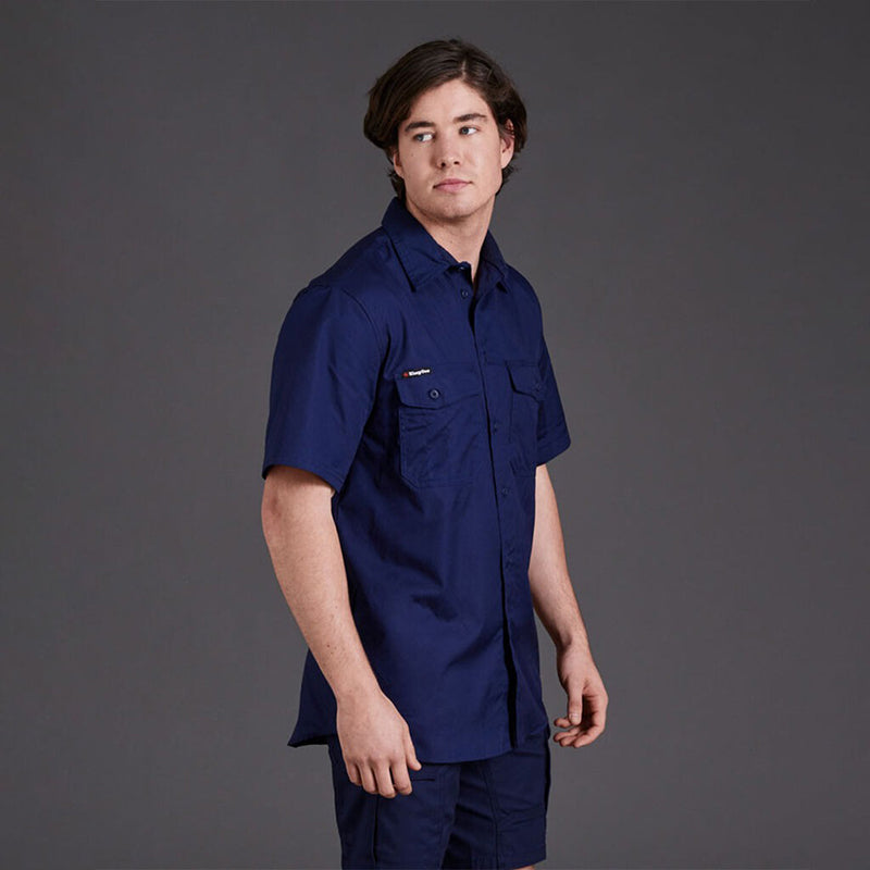 King Gee - WORKCOOL 2 SS SHIRT_Navy - K14825