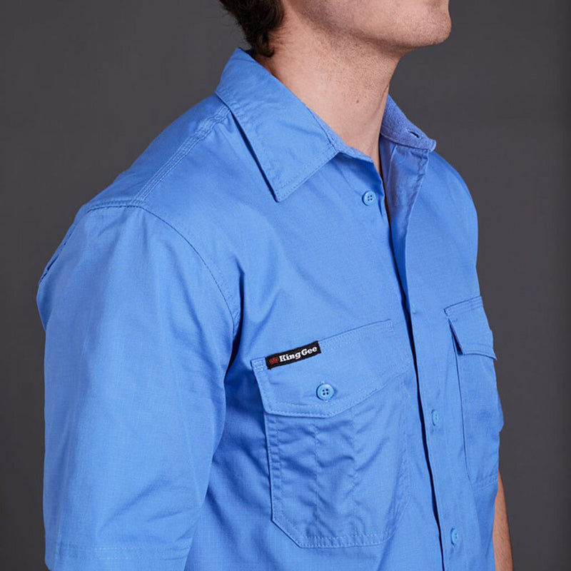 King Gee - WORKCOOL 2 SS SHIRT_Sky Blue - K14825