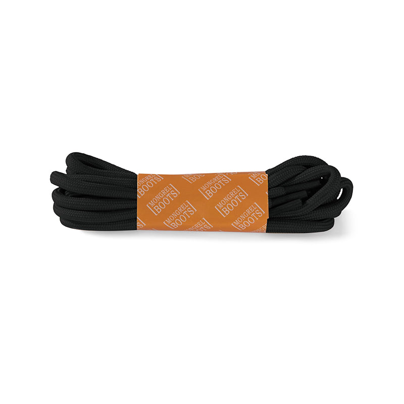 Mongrel - Boot Laces (pair) Black 150cm_Black - LACES12-Black-pair