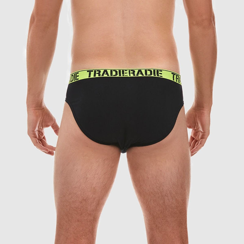 Tradie Mens 4pk Brief_Black - MJ1195SB4 -Black Pack