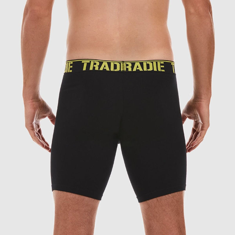 Tradie Mens Long Leg Trunk_Black - MJ1456SK -Black / Yellow
