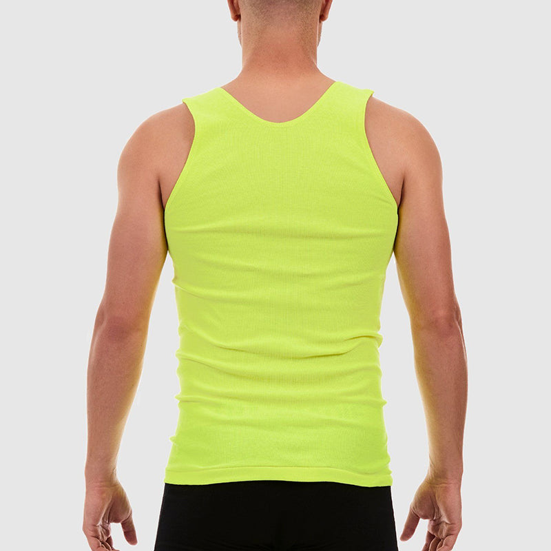 Tradie mens 1pk Hi Vis Singlet_Fluoro Yellow - MJ1653SC -Fluro Yellow