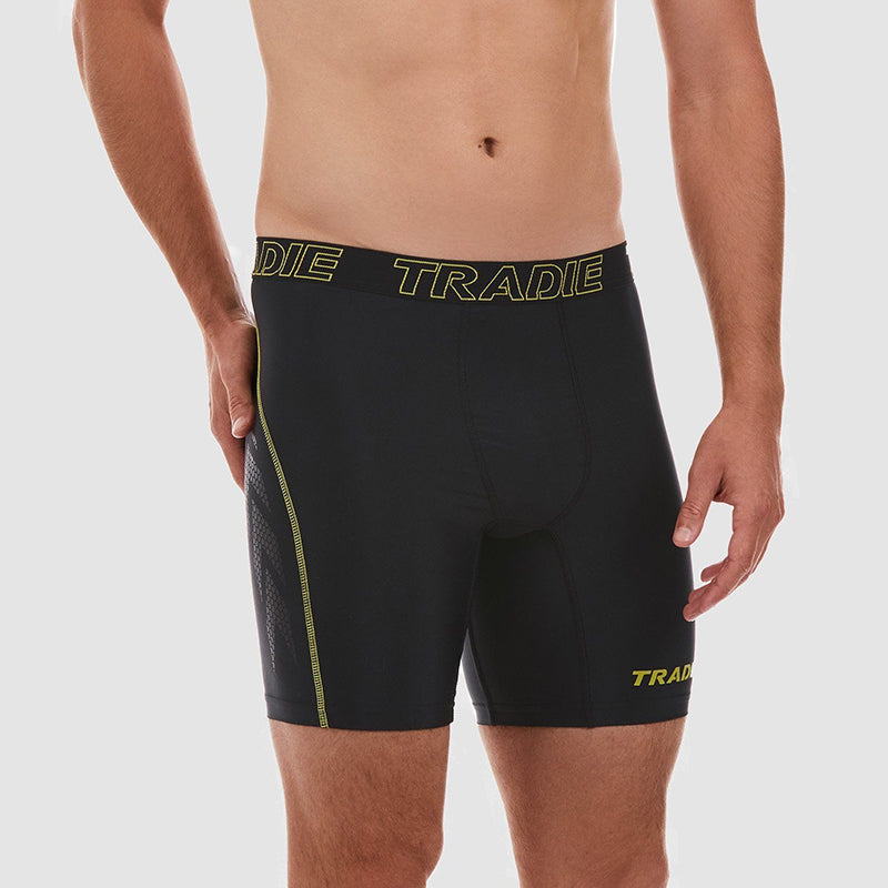 Tradie Mens Compression Trunk_Black - MJ1722SA -Black