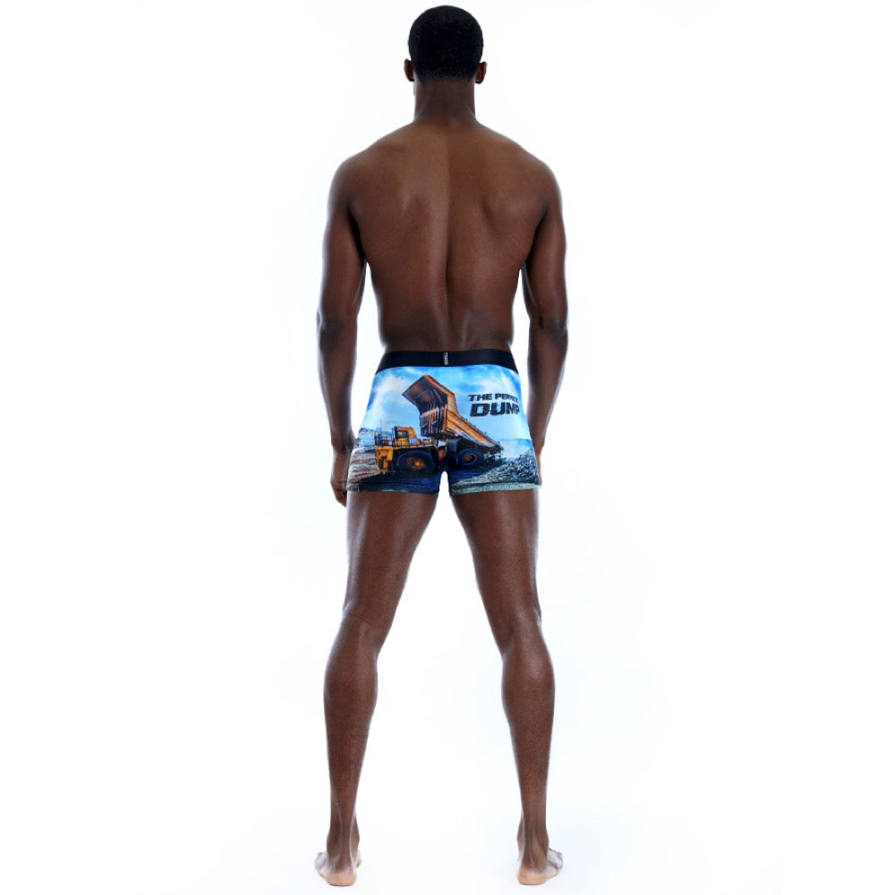 Tradie - Mens Work and Surf Trunk-Perfect Dump design_MJ3238SK