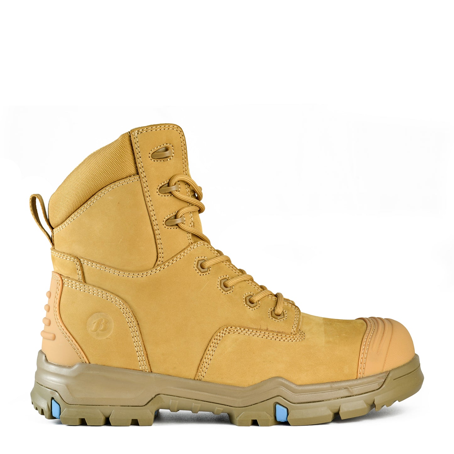 BATA - MARTO - HIGH LEG ZIP SIDED WHEAT BOOT PU/RUBBER_804-87046