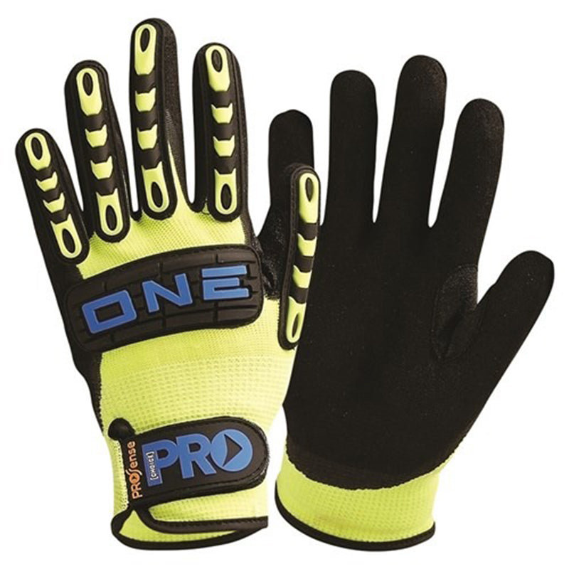 Pro Choice - ONE + NITRILE FOAM / NYLON LINER RUBBER BACK GLOVES SIZE 10