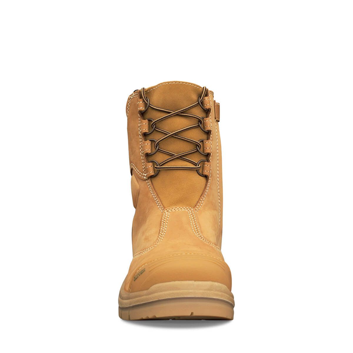 Oliver - Lace Up Zip Side Boot Wheat Scuff - 55385