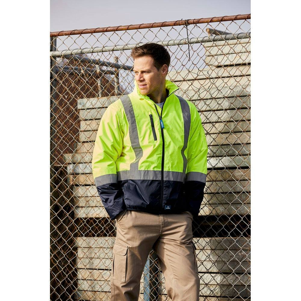 Rainbird - ADULTS PILOT JACKET WITH TAPE-FLUORO YELLOW/NAVY_8580