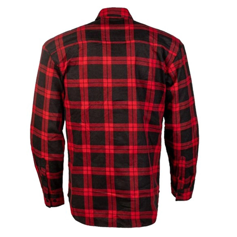 Ritemate - Open Front Flannelette Shirt Red-Black - RM123SOF