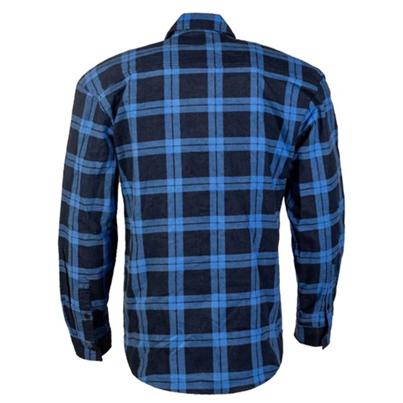 Ritemate - Open Front Flannelette Shirt Royal-Navy - RM123SOF