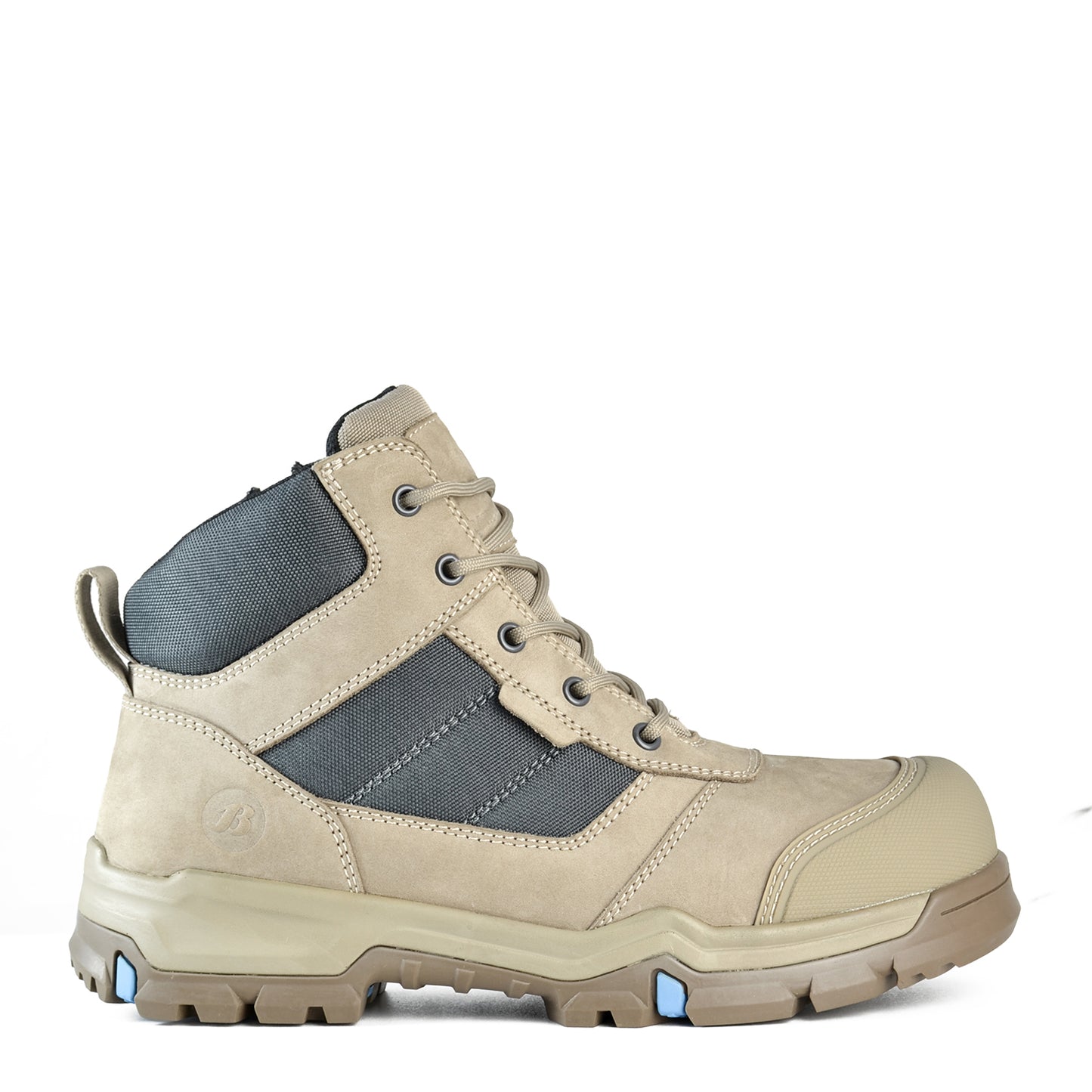 BATA - ROY - LOW LEG ZIP SIDED SLATE/STONE PU/RUBBER_804-89044
